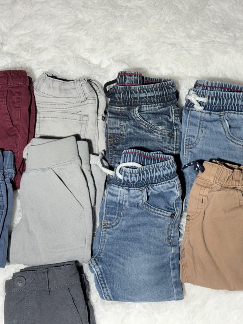 Bundle of 9 Pants for Baby Boy Size 18 Months Jeans Joggers Chinese - Picture 5 of 6